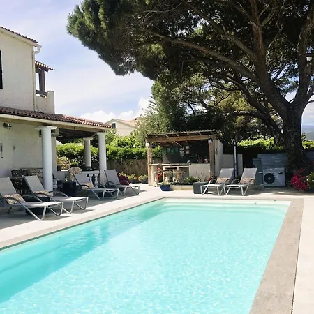 Bleu Azur Piscine Chauffee Adults Only Saint-Florent (Corsica)